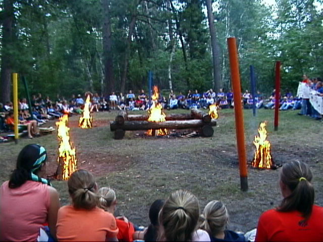 Enjoying the first at Kamaji Camp for girls in Minnesota