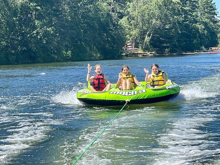 Exciting water adventure at a midwest girls summer camp