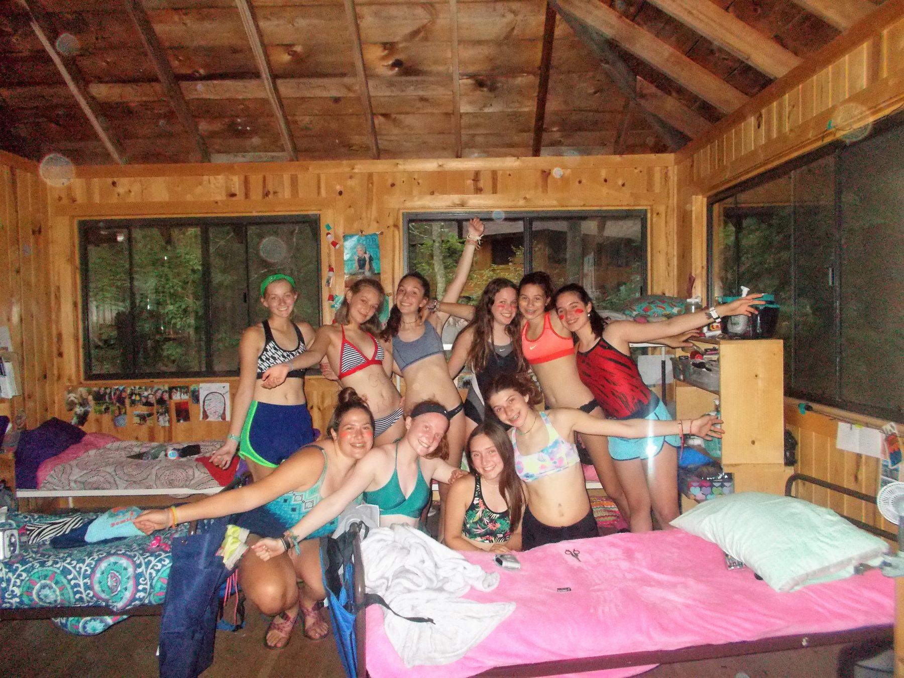 DSCN2033 Enjoying the first at Kamaji Camp for girls in Minnesota