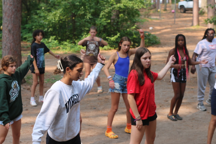 Girls participating in camp programs at Camp Kamaji, Minnesota